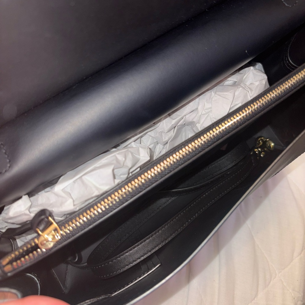 Tory Burch Black Leather Satchel - Picture 4 of 5